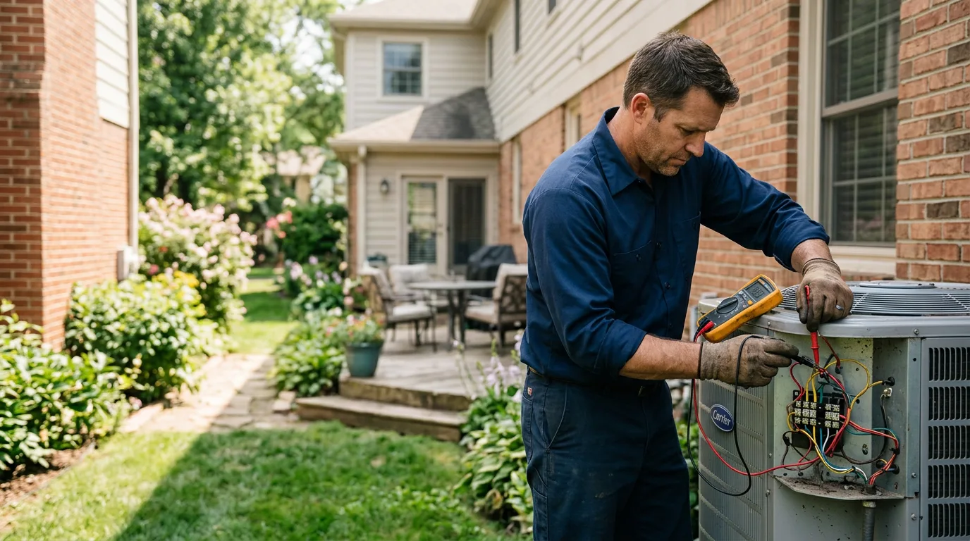 HVAC technician working near Venedocia, OH